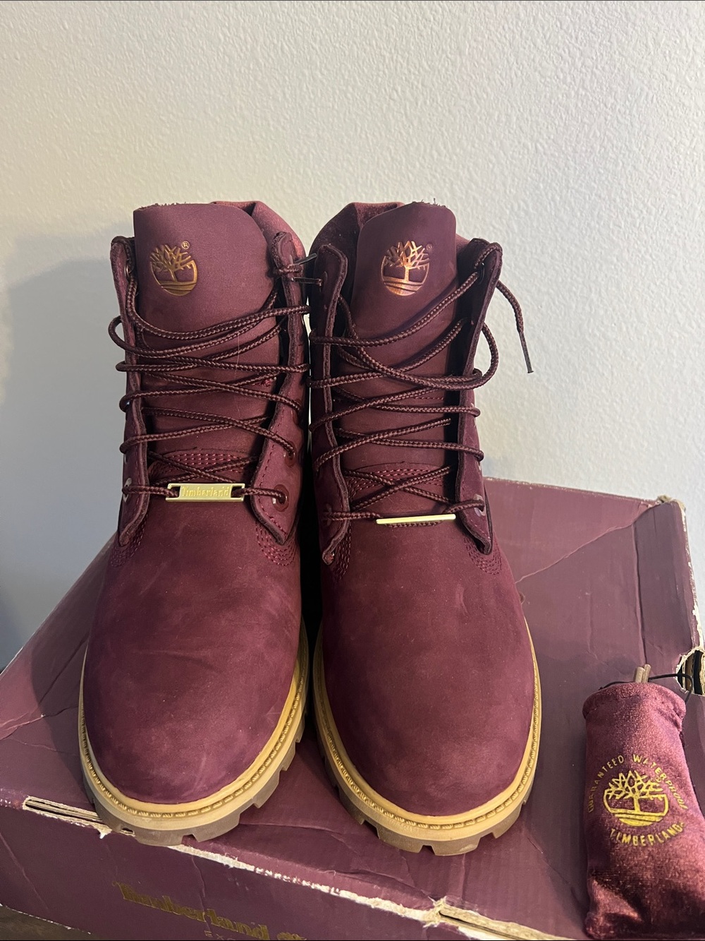 Timberland Men’s Burgundy Premium Waterproof Boots